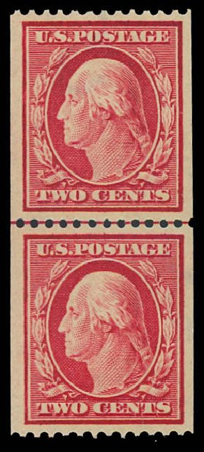 Cost of US Stamp Scott Catalogue 386 - 2c 1910 Washington Coil. Daniel Kelleher Auctions, Jun 2012, Sale 630, Lot 1807