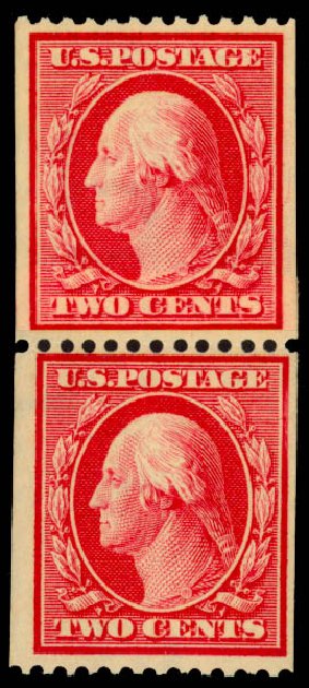 Cost of US Stamps Scott Catalog 386: 2c 1910 Washington Coil. Daniel Kelleher Auctions, May 2014, Sale 652, Lot 568