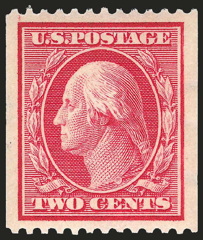 Cost of US Stamp Scott Cat. # 386: 1910 2c Washington Coil. Robert Siegel Auction Galleries, Apr 2009, Sale 972, Lot 3310
