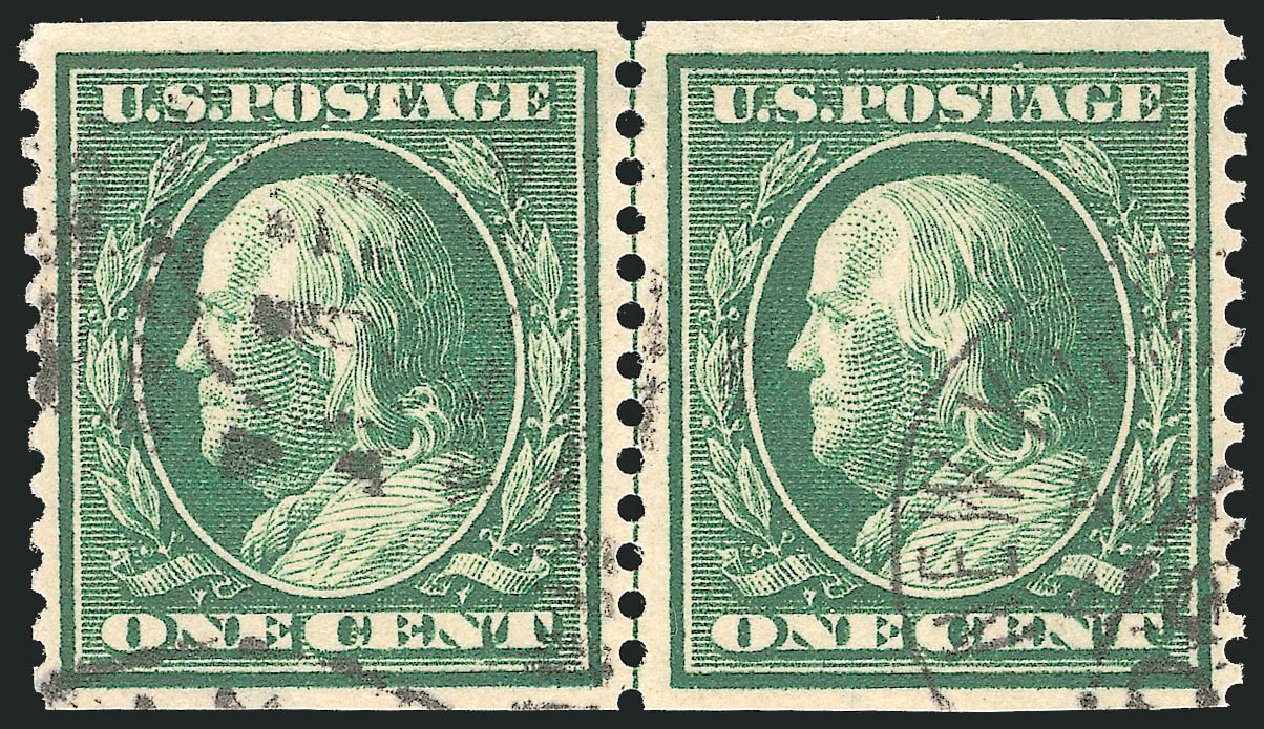 Cost of US Stamp Scott Catalog 387 - 1c 1910 Franklin Coil. Robert Siegel Auction Galleries, Sep 2012, Sale 1028, Lot 356