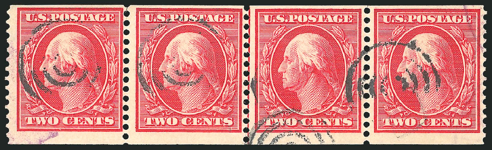 Cost of US Stamps Scott Catalogue 388 - 1910 2c Washington Coil. Robert Siegel Auction Galleries, Sep 2012, Sale 1028, Lot 357