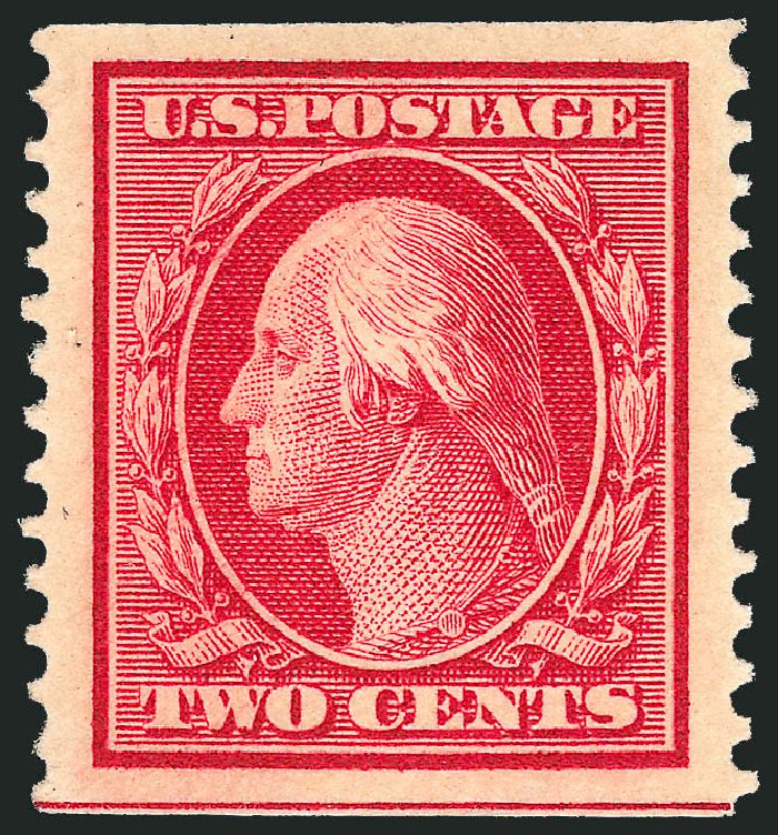 US Stamp Prices Scott #388: 2c 1910 Washington Coil. Robert Siegel Auction Galleries, Nov 2012, Sale 1034, Lot 357