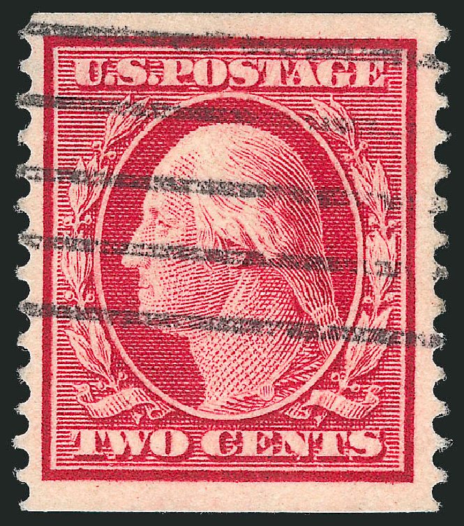 Values of US Stamp Scott #388 - 1910 2c Washington Coil. Robert Siegel Auction Galleries, Mar 2013, Sale 1040, Lot 1757