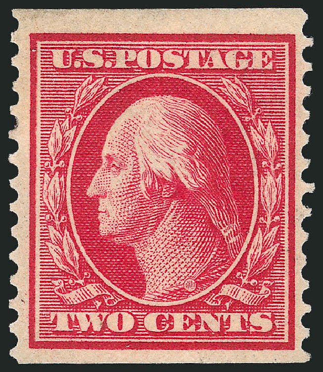 Cost of US Stamps Scott Catalog # 388: 1910 2c Washington Coil. Robert Siegel Auction Galleries, Dec 2014, Sale 1090, Lot 1487