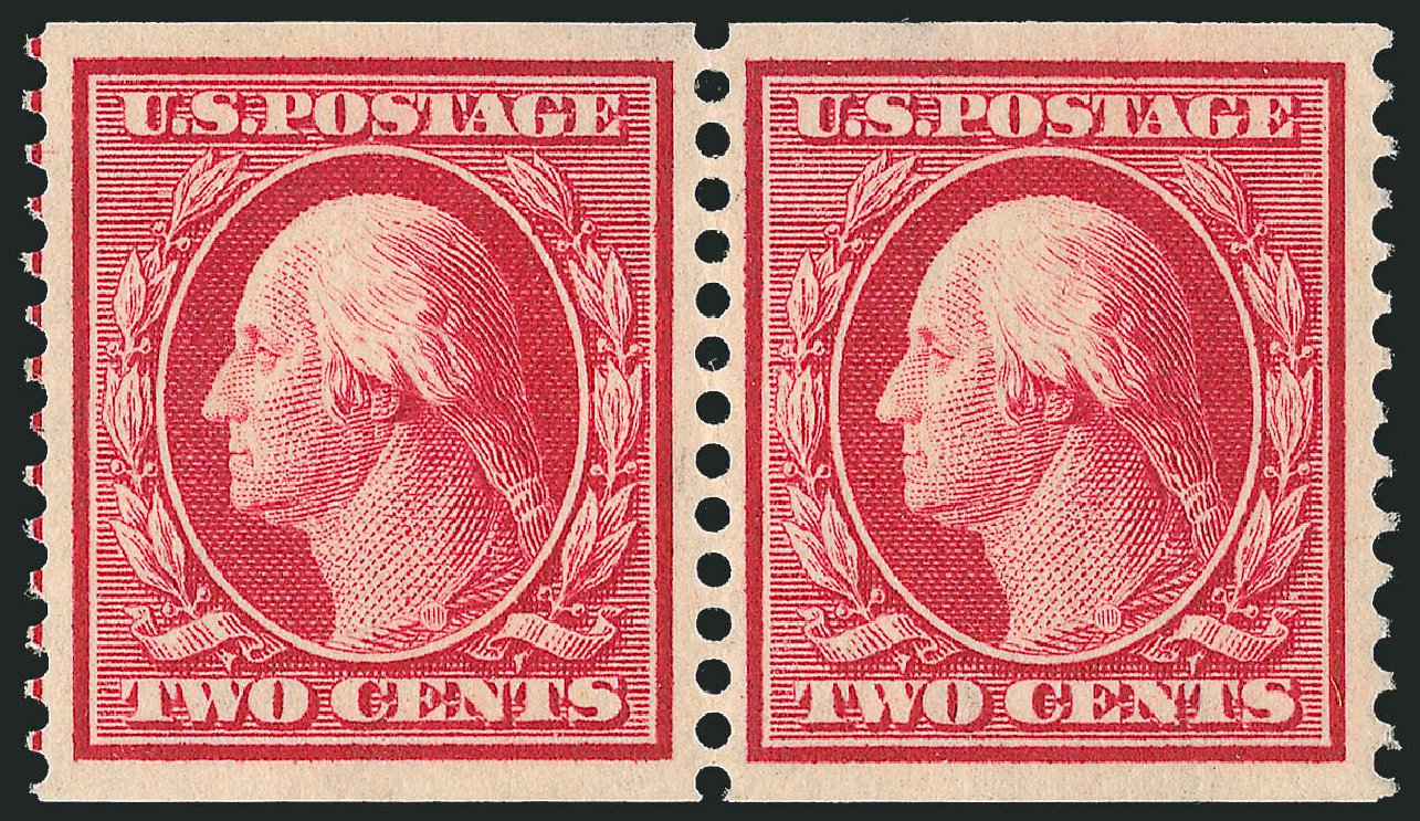 US Stamps Prices Scott Catalog # 388 - 1910 2c Washington Coil. Robert Siegel Auction Galleries, Nov 2012, Sale 1034, Lot 358