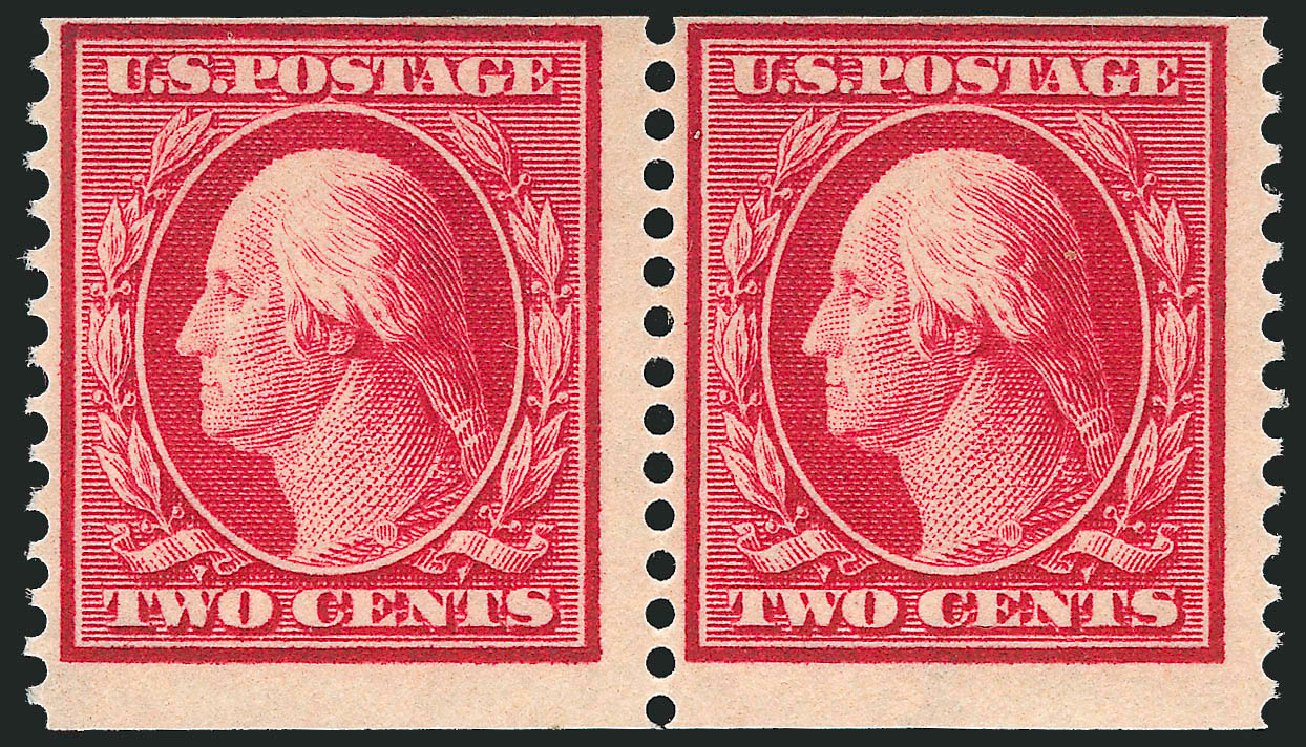 Cost of US Stamps Scott Cat. #388: 1910 2c Washington Coil. Robert Siegel Auction Galleries, Nov 2013, Sale 1061, Lot 3878