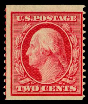 Cost of US Stamps Scott Catalogue #388: 2c 1910 Washington Coil. Daniel Kelleher Auctions, Sep 2013, Sale 639, Lot 1139
