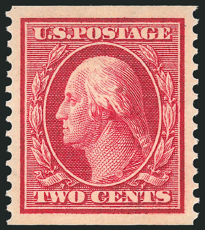 Cost of US Stamps Scott Cat. #388: 1910 2c Washington Coil. Robert Siegel Auction Galleries, Jun 2012, Sale 1025, Lot 219