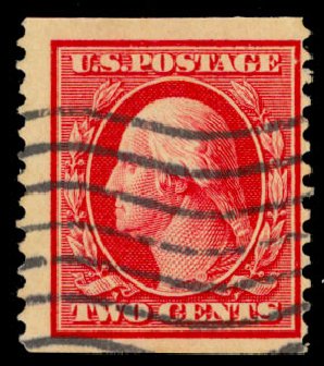 Price of US Stamps Scott Catalog 388: 2c 1910 Washington Coil. Daniel Kelleher Auctions, Dec 2013, Sale 640, Lot 350