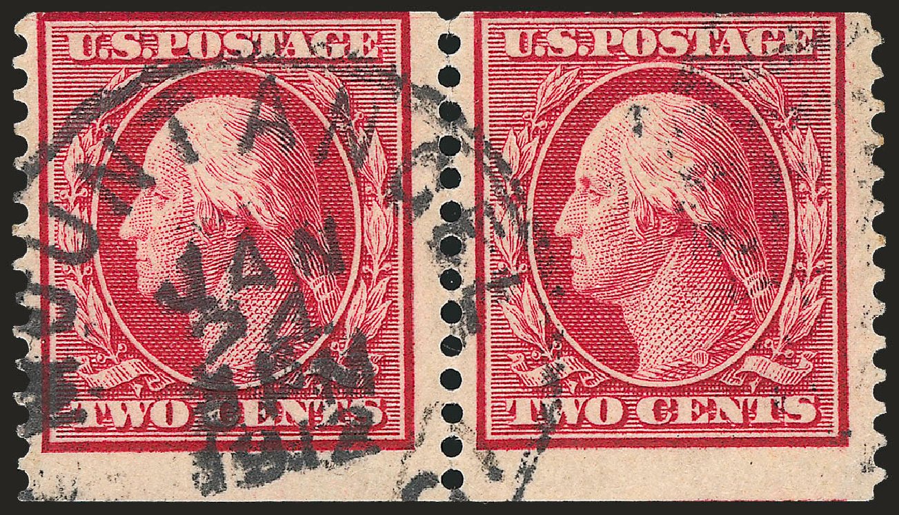 Value of US Stamps Scott Cat. # 388: 1910 2c Washington Coil. Robert Siegel Auction Galleries, Jun 2010, Sale 992, Lot 2450