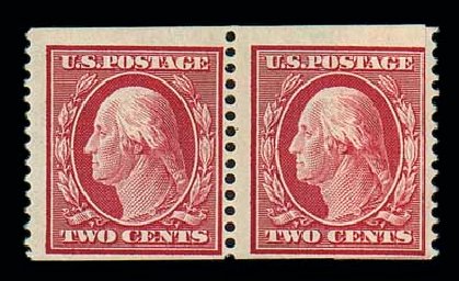 Costs of US Stamps Scott 388: 2c 1910 Washington Coil. Matthew Bennett International, Jun 2007, Sale 319, Lot 1411