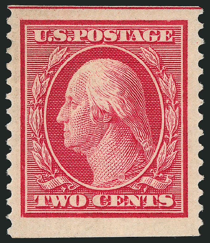 US Stamps Value Scott Catalogue 388 - 1910 2c Washington Coil. Robert Siegel Auction Galleries, Oct 2011, Sale 1014, Lot 1841