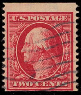 US Stamp Price Scott Cat. 388 - 2c 1910 Washington Coil. Daniel Kelleher Auctions, Aug 2012, Sale 631, Lot 1164