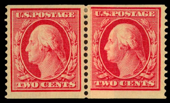 Prices of US Stamp Scott Cat. 388: 2c 1910 Washington Coil. Daniel Kelleher Auctions, May 2014, Sale 652, Lot 574