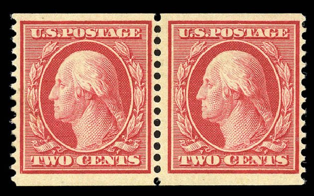 US Stamp Values Scott Cat. 388 - 2c 1910 Washington Coil. Matthew Bennett International, Sep 2010, Sale 331, Lot 713