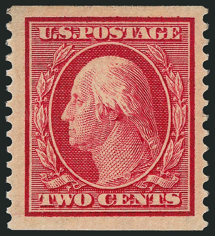 US Stamp Prices Scott Cat. # 388: 2c 1910 Washington Coil. Robert Siegel Auction Galleries, Oct 2011, Sale 1013, Lot 393