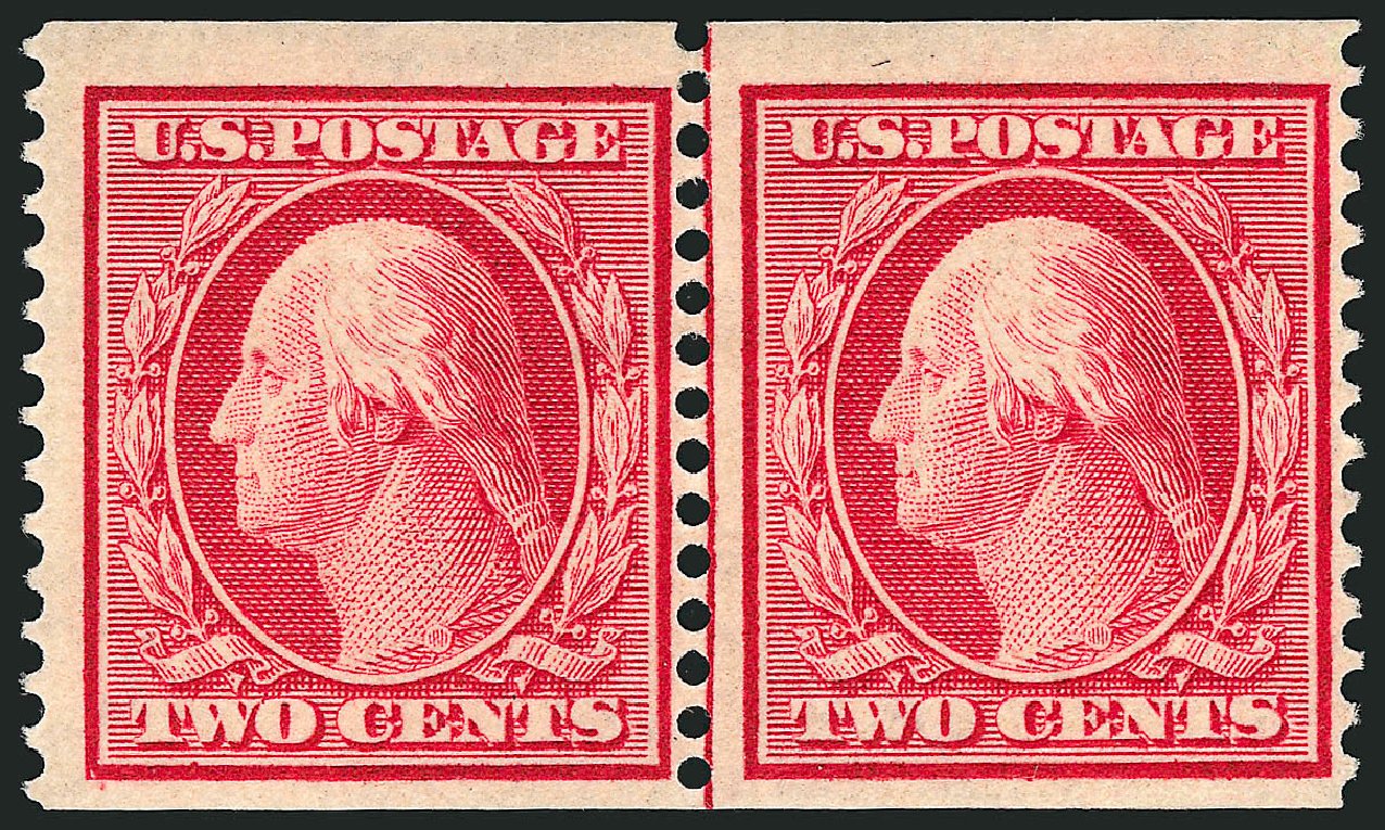 Costs of US Stamp Scott Catalogue #388 - 1910 2c Washington Coil. Robert Siegel Auction Galleries, Oct 2008, Sale 963, Lot 966