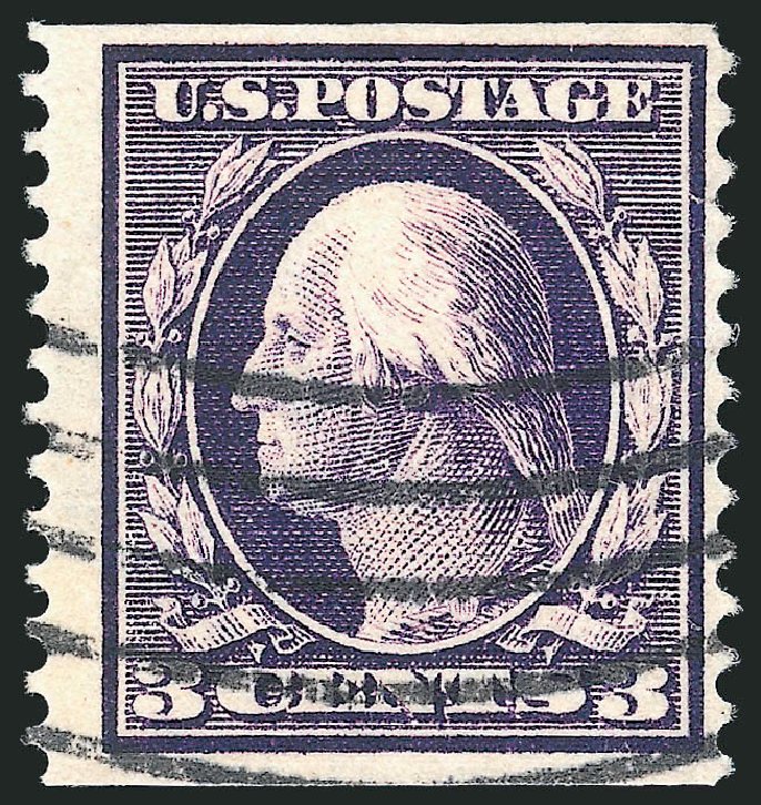 US Stamps Prices Scott Catalog # 389 - 3c 1911 Washington Coil. Robert Siegel Auction Galleries, May 2013, Sale 1044, Lot 261