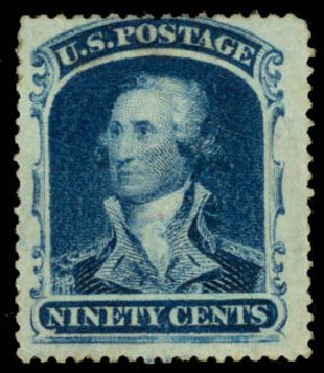 Prices of US Stamps Scott # 39 - 1860 90c Washington. Daniel Kelleher Auctions, Oct 2014, Sale 660, Lot 2067