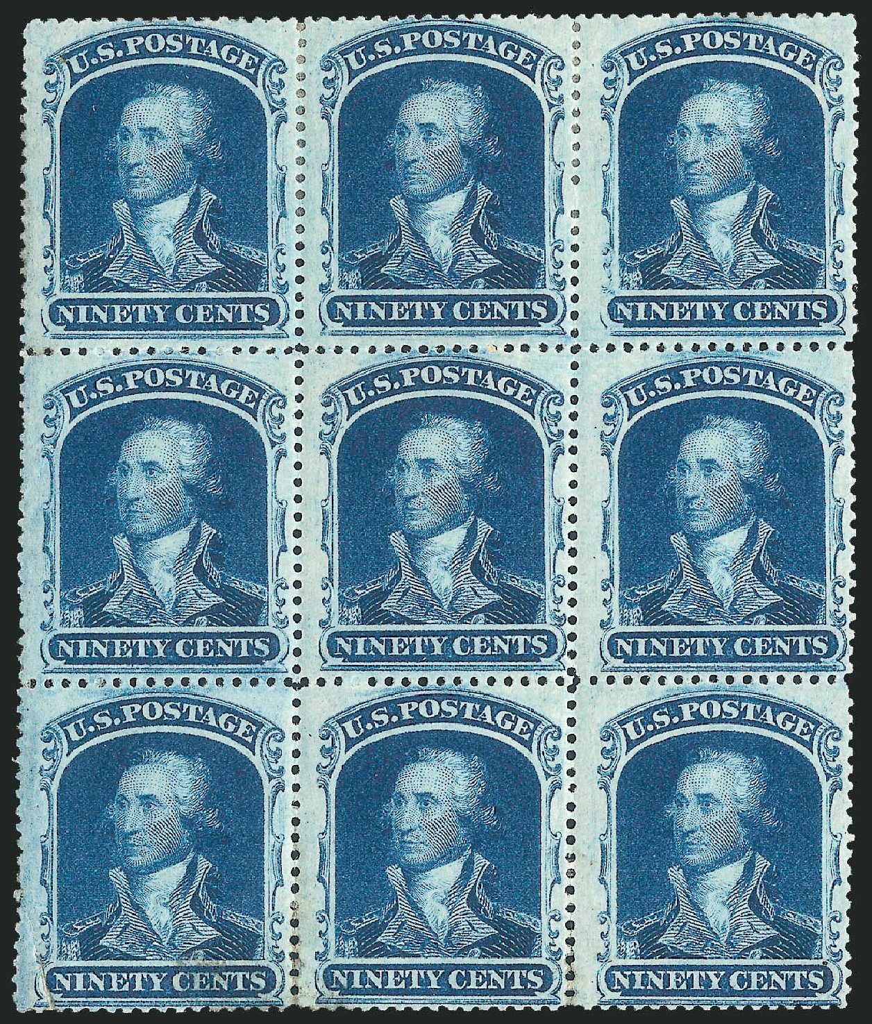 US Stamps Prices Scott Catalog #39 - 90c 1860 Washington. Robert Siegel Auction Galleries, Dec 2010, Sale 1000, Lot 1027