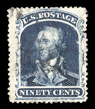 US Stamp Price Scott Catalogue 39: 90c 1860 Washington. Cherrystone Auctions, Apr 2012, Sale 201204, Lot 38
