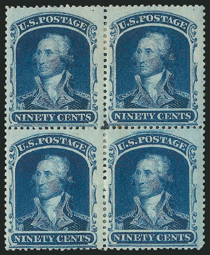 US Stamp Price Scott Catalog 39: 90c 1860 Washington. Robert Siegel Auction Galleries, Dec 2010, Sale 1000, Lot 1028