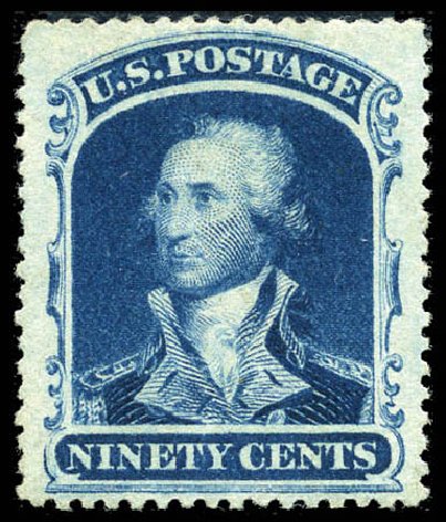 US Stamp Price Scott Catalog #39 - 1860 90c Washington. Matthew Bennett International, Feb 2012, Sale 340, Lot 129