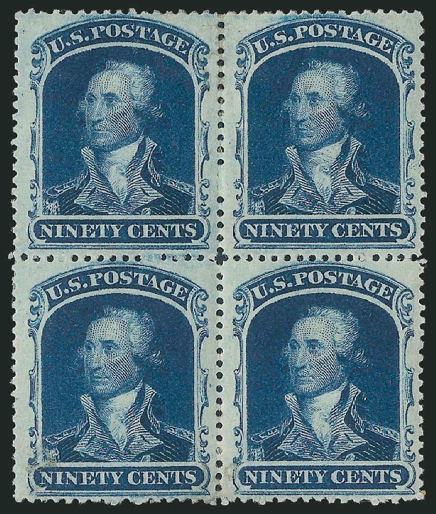 US Stamp Values Scott Catalogue #39: 1860 90c Washington. Robert Siegel Auction Galleries, Dec 2010, Sale 1000, Lot 1029