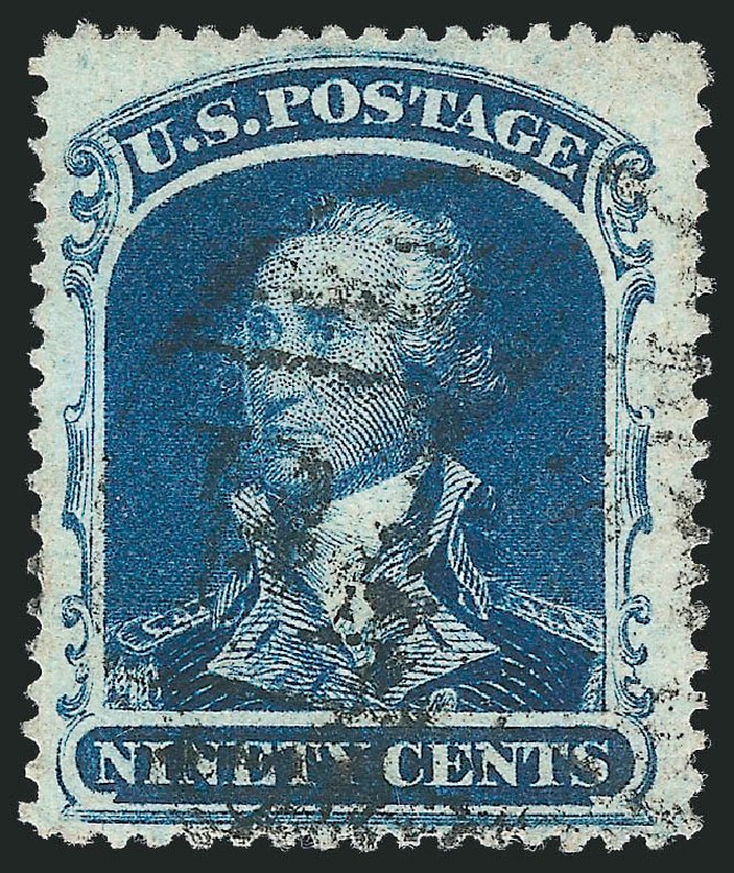 US Stamp Values Scott 39 - 1860 90c Washington. Robert Siegel Auction Galleries, Jun 2012, Sale 1025, Lot 99