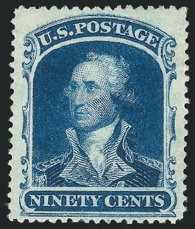 US Stamps Value Scott Catalogue # 39 - 90c 1860 Washington. Robert Siegel Auction Galleries, Mar 2013, Sale 1040, Lot 1269