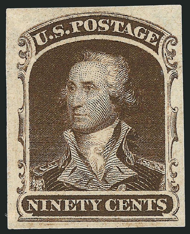 Value of US Stamps Scott Catalogue 39 - 90c 1860 Washington. Robert Siegel Auction Galleries, Sep 2008, Sale 962, Lot 2009