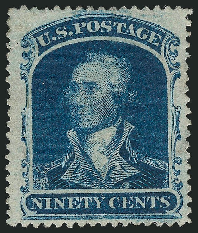 Value of US Stamps Scott Catalog 39: 1860 90c Washington. Robert Siegel Auction Galleries, Oct 2011, Sale 1014, Lot 1130