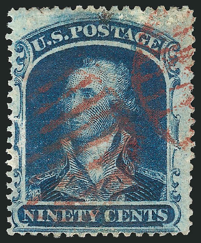 US Stamp Price Scott Cat. #39: 1860 90c Washington. Robert Siegel Auction Galleries, Nov 2014, Sale 1084, Lot 3180