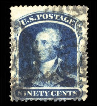 Costs of US Stamp Scott Cat. #39 - 90c 1860 Washington. Cherrystone Auctions, Mar 2010, Sale 201003, Lot 51
