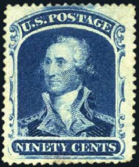 Costs of US Stamps Scott Catalog #39 - 1860 90c Washington. Harmer-Schau Auction Galleries, Mar 2011, Sale 89, Lot 111