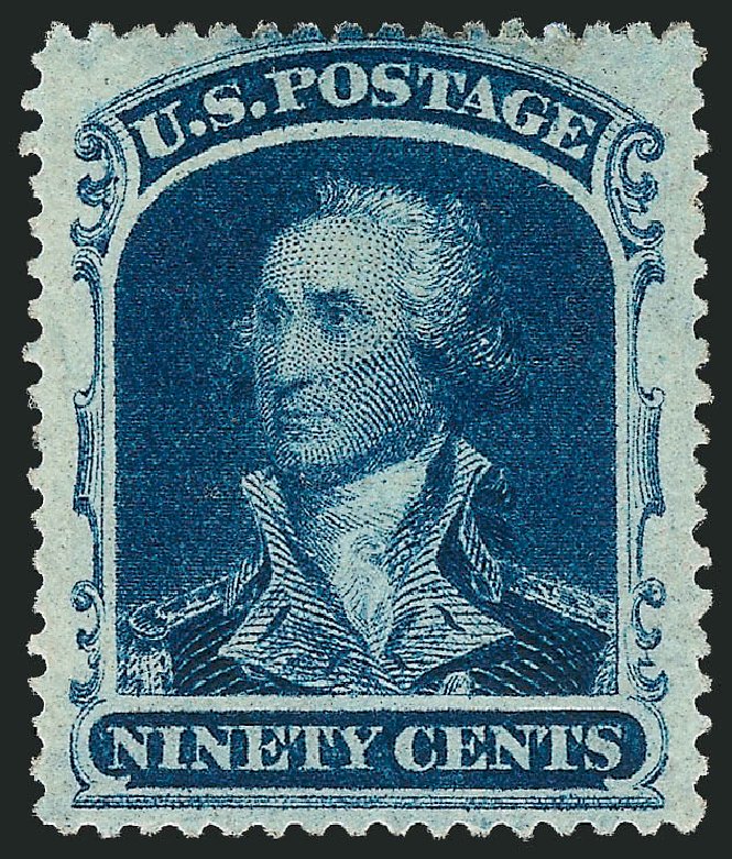 US Stamp Prices Scott # 39: 1860 90c Washington. Robert Siegel Auction Galleries, Dec 2008, Sale 967, Lot 4151