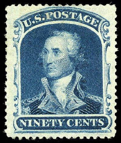 Costs of US Stamp Scott Catalogue #39 - 90c 1860 Washington. Matthew Bennett International, Apr 2008, Sale 326, Lot 74