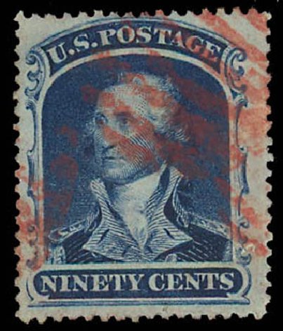 Prices of US Stamp Scott Catalogue # 39: 90c 1860 Washington. Daniel Kelleher Auctions, Oct 2011, Sale 626, Lot 74