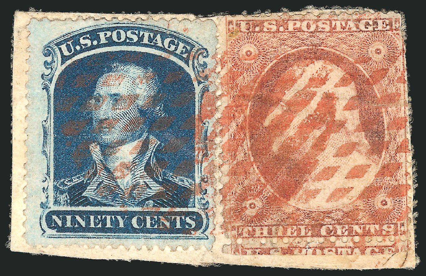 Prices of US Stamp Scott # 39 - 90c 1860 Washington. Robert Siegel Auction Galleries, Dec 2010, Sale 1000, Lot 1034