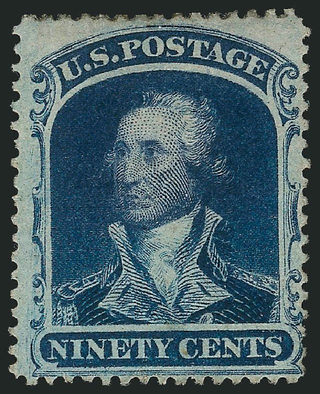 Cost of US Stamps Scott Catalogue 39 - 90c 1860 Washington. Robert Siegel Auction Galleries, Dec 2014, Sale 1090, Lot 1174