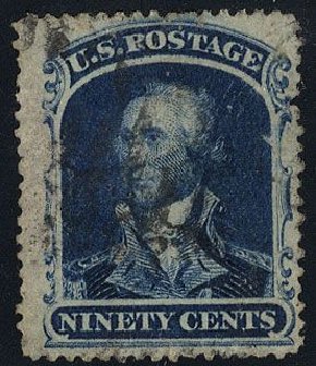 US Stamp Price Scott Cat. 39 - 90c 1860 Washington. Cherrystone Auctions, Jan 2008, Sale 200801, Lot 1055