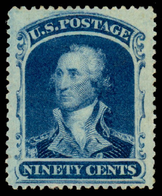 Price of US Stamps Scott Catalog 39: 90c 1860 Washington. Daniel Kelleher Auctions, Sep 2013, Sale 639, Lot 3155