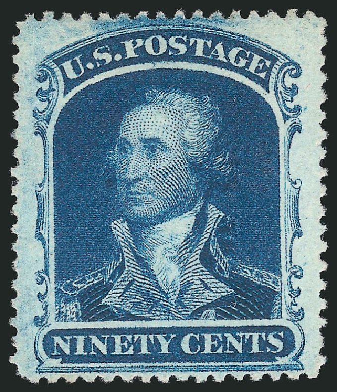 Costs of US Stamp Scott Cat. # 39 - 1860 90c Washington. Robert Siegel Auction Galleries, Sep 2014, Sale 1078, Lot 135