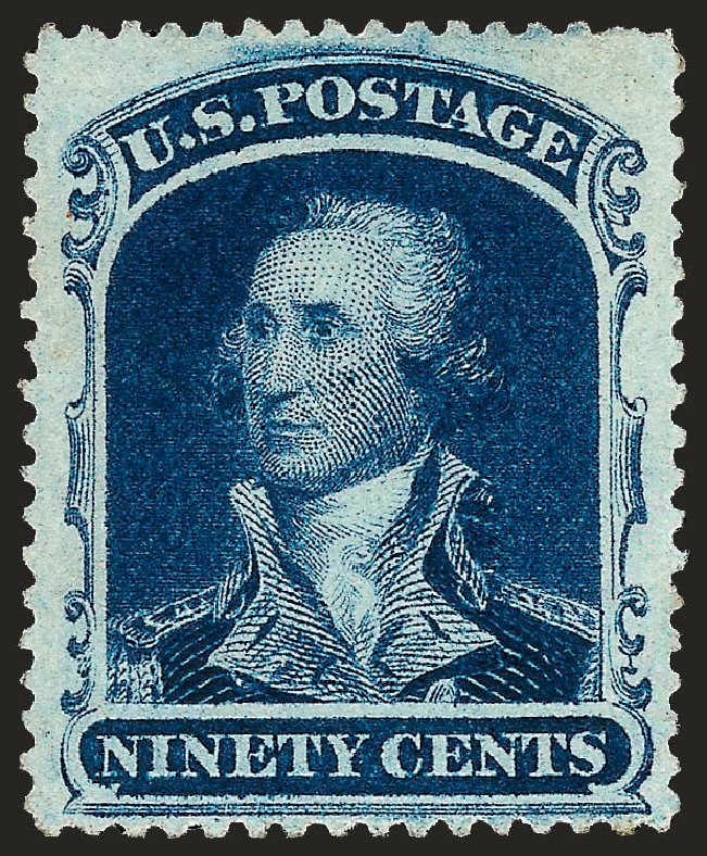 US Stamps Prices Scott Catalog # 39: 90c 1860 Washington. Robert Siegel Auction Galleries, Oct 2008, Sale 963, Lot 435