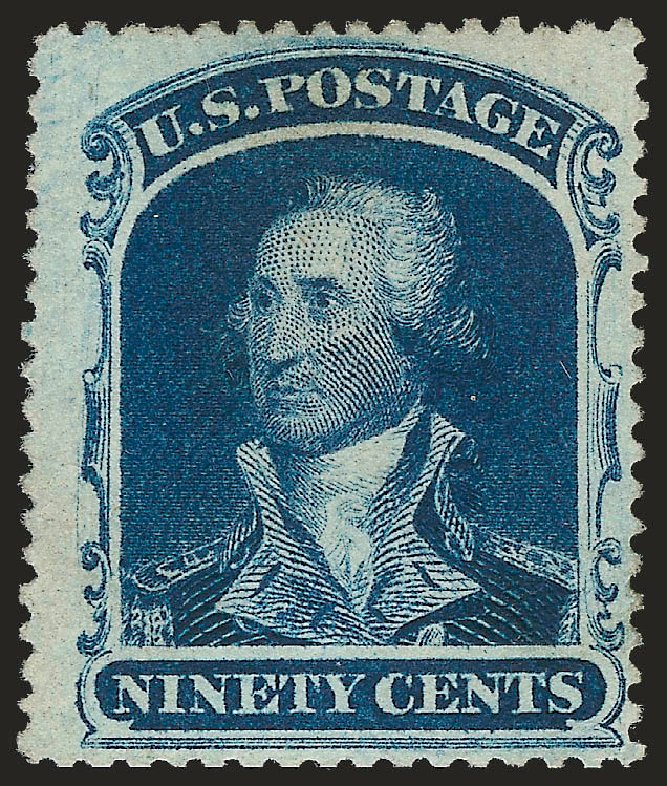 US Stamps Value Scott Cat. #39 - 1860 90c Washington. Robert Siegel Auction Galleries, Sep 2009, Sale 976, Lot 1275