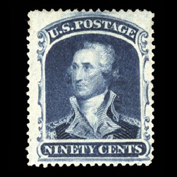 US Stamp Value Scott Catalogue 39 - 1860 90c Washington. Cherrystone Auctions, Jun 2012, Sale 201206, Lot 32