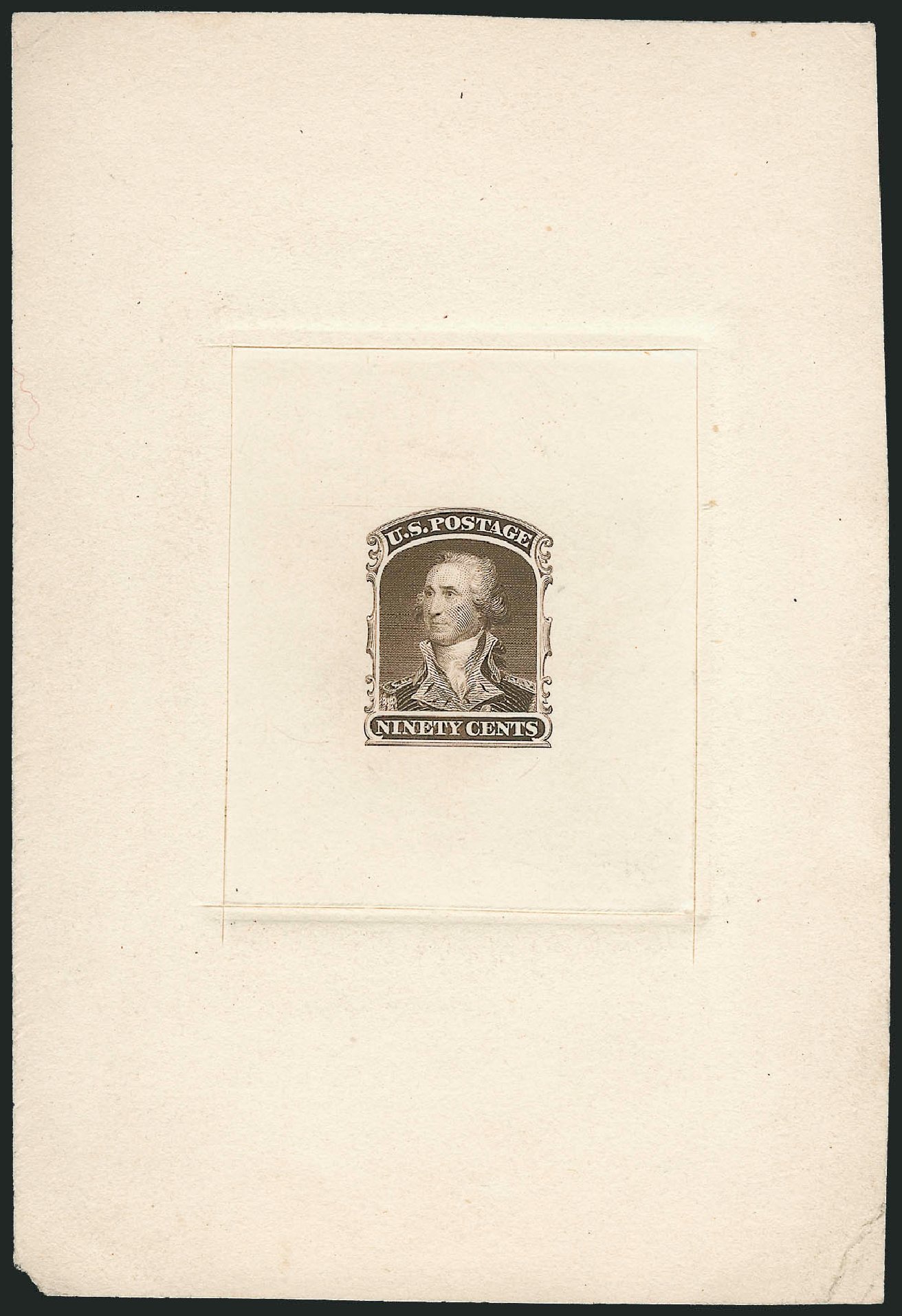 Cost of US Stamps Scott Cat. 39 - 90c 1860 Washington. Robert Siegel Auction Galleries, Dec 2010, Sale 1000, Lot 1012
