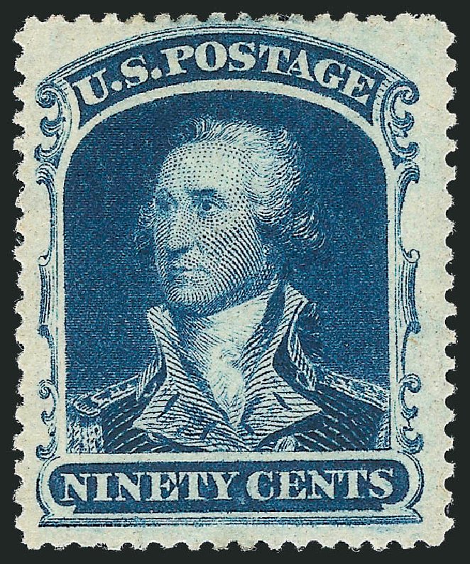 US Stamp Value Scott Catalogue #39 - 1860 90c Washington. Robert Siegel Auction Galleries, Nov 2013, Sale 1061, Lot 3452