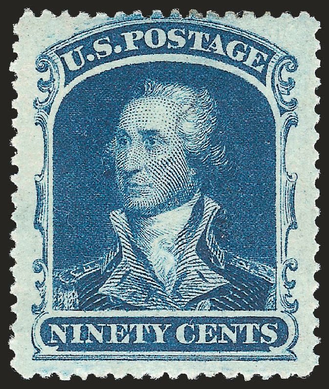 US Stamp Prices Scott Catalogue 39: 90c 1860 Washington. Robert Siegel Auction Galleries, Apr 2009, Sale 972, Lot 3052