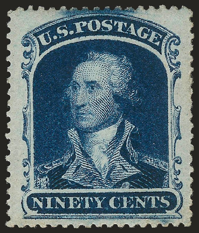 Value of US Stamp Scott 39 - 1860 90c Washington. Robert Siegel Auction Galleries, Dec 2009, Sale 982, Lot 5162